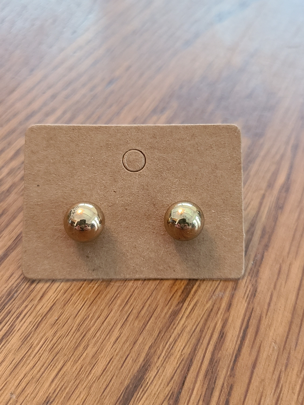 Classic Gold Ball Stud Earrings for Women